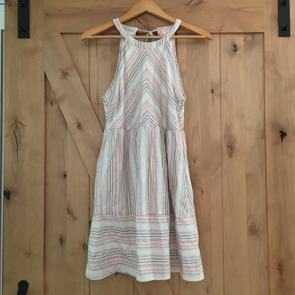 ALTAR’D STATE Striped Halter Dress Size S